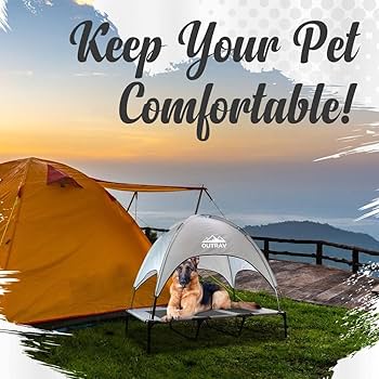 Amazon.com : Outrav Pet Cot with Canopy Shade Tent & Carry